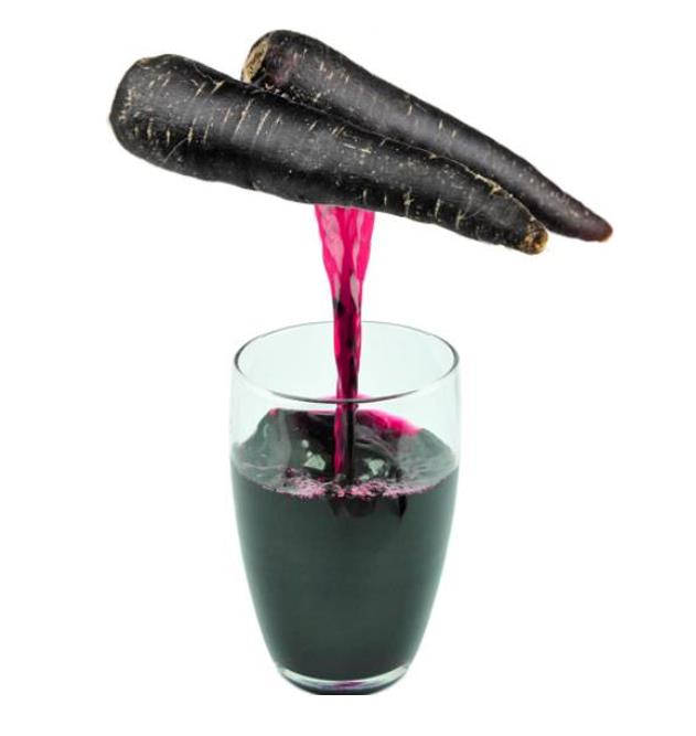 Daucus carota 'Pusa Asita Black' (C. O) - Cenoura roxa-enegrecida interior e exterior, Cenoura negra, Cenoura colorida