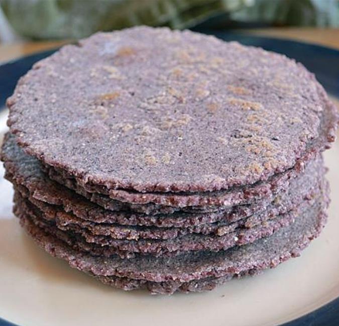 Zea mays Papas' Blue (certificação orgânica) - Milho Azul de Papas, Milho Azul Cobalto