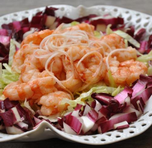 Cichorium Intybus Rossa Di Treviso - Endívia Italiana Roxa, Chicória Roxa De Treviso, Radicchio